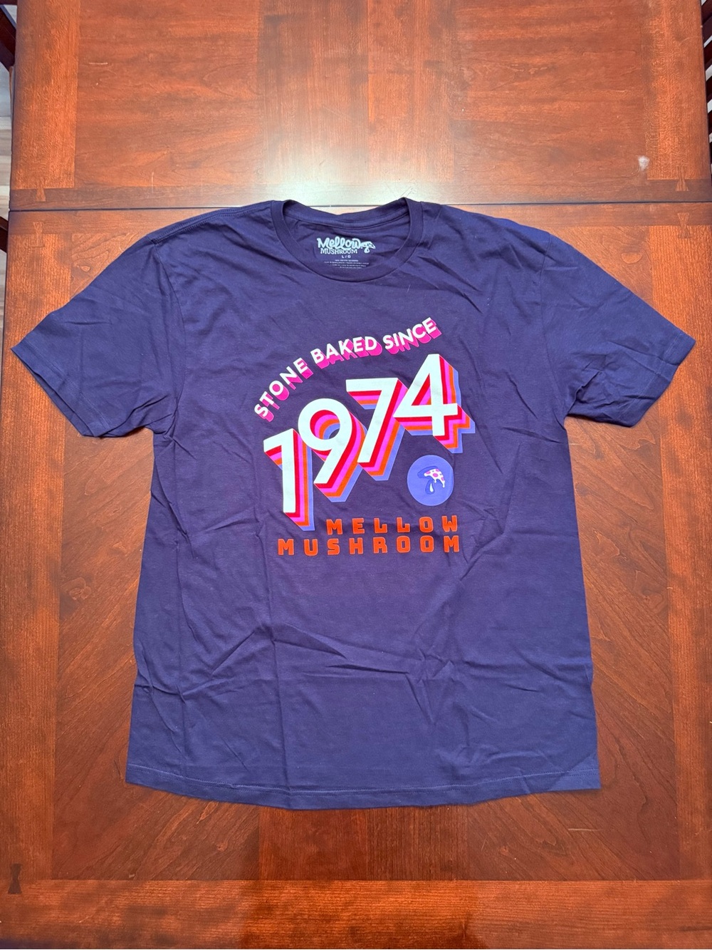 *NEW* 1974 Mellow Mushroom Graphic Tee - Navy Blue